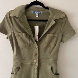 Urban Outfitters Flared Denim Jumpsuit